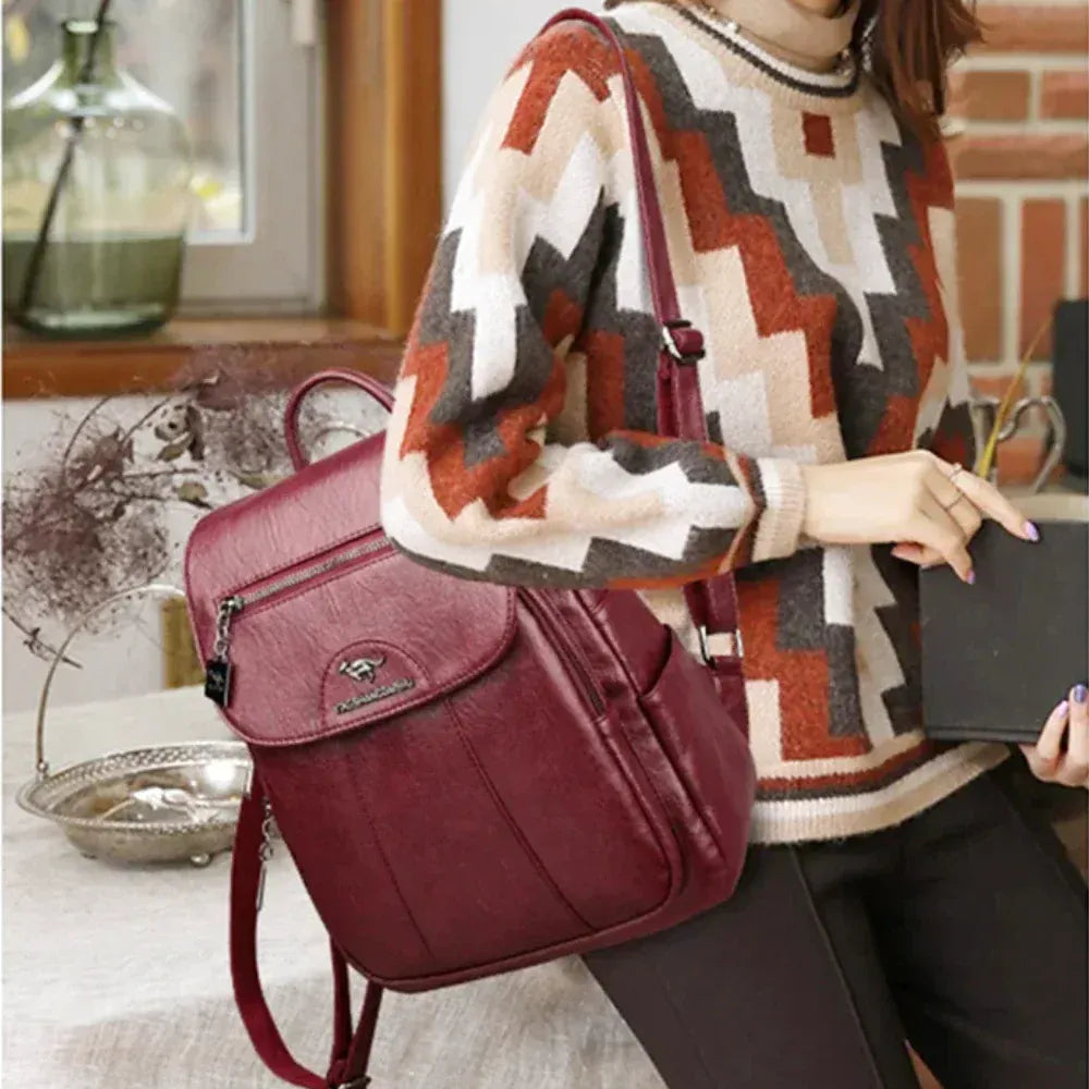 Sac à dos en cuir – Menta