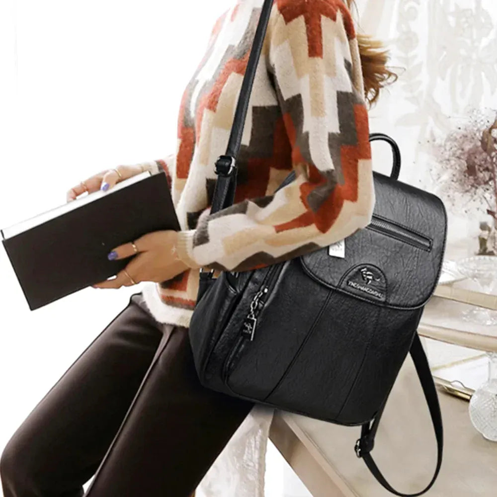 Sac à dos en cuir – Menta